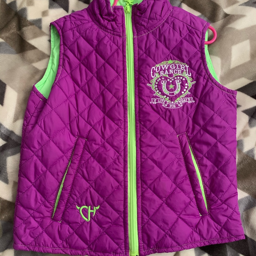 Girls Cowgirl Hardware Vest Size XS